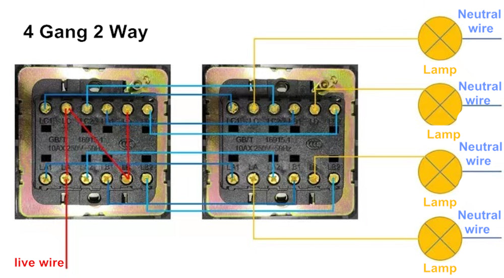 LIWBET Retro style 1 gang / 2 gang/ 3 gang / 4 gang  2 way light switch and white stainless steel panel toggle lamp switch and wall socket