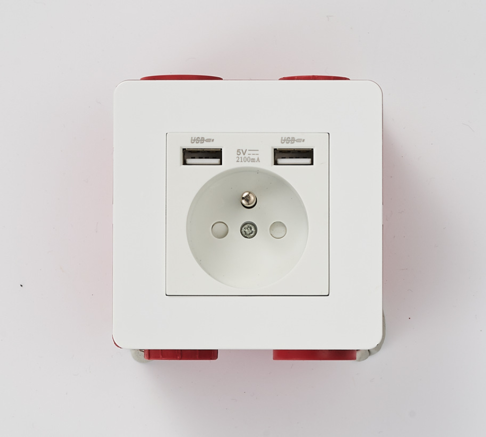 LIWBET Retro style 1 gang / 2 gang/ 3 gang / 4 gang  2 way light switch and white stainless steel panel toggle lamp switch and wall socket