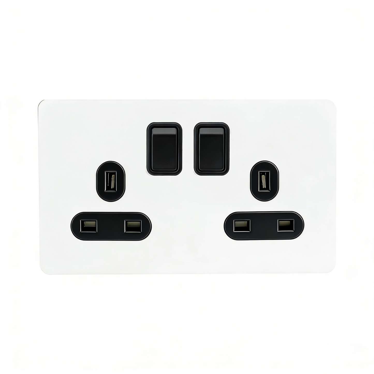 LIWBET White Color Lamp Switch and Retro style 1 Gang / 2 Gang / 3 Gang / 4 Gang light switch with Socket