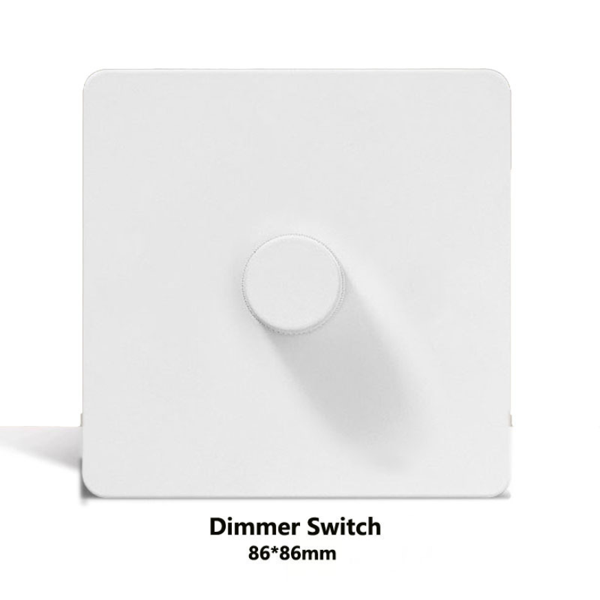 LIWBET Retro style white Color 1 gang / 2 gang/ 3 gang / 4 gang  2 way light switch and stainless steel panel toggle lamp switch and wall socket