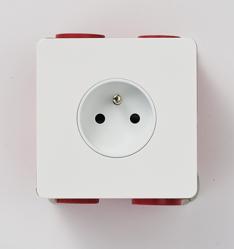 LIWBET Retro style 1 gang / 2 gang/ 3 gang / 4 gang  2 way light switch and white stainless steel panel toggle lamp switch and wall socket