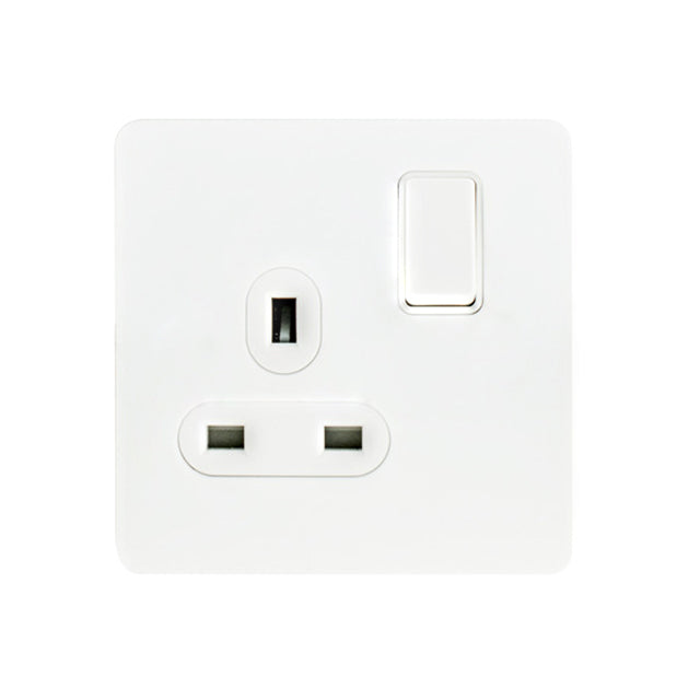 LIWBET Retro style 1 gang / 2 gang/ 3 gang / 4 gang  2 way light switch and white stainless steel panel toggle lamp switch and wall socket