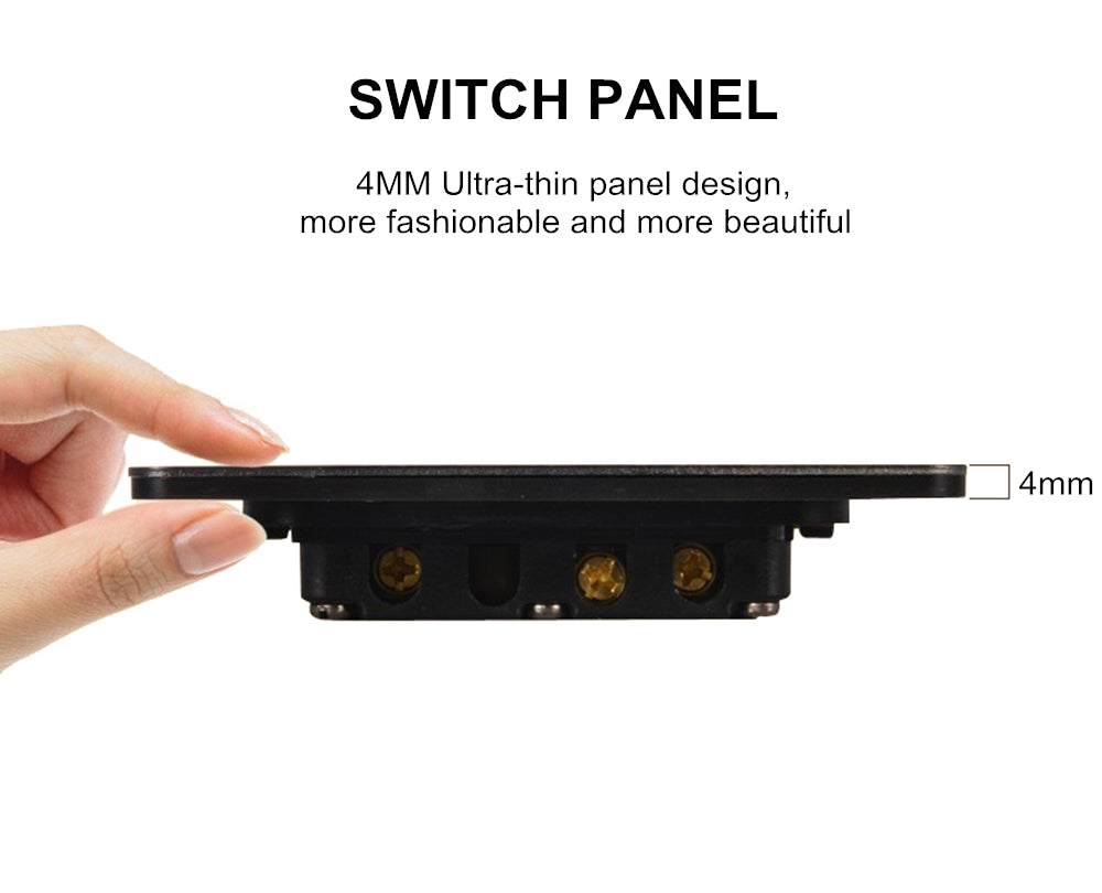 LIWBET Retro style white Color 1 gang / 2 gang/ 3 gang / 4 gang  2 way light switch and stainless steel panel toggle lamp switch and wall socket