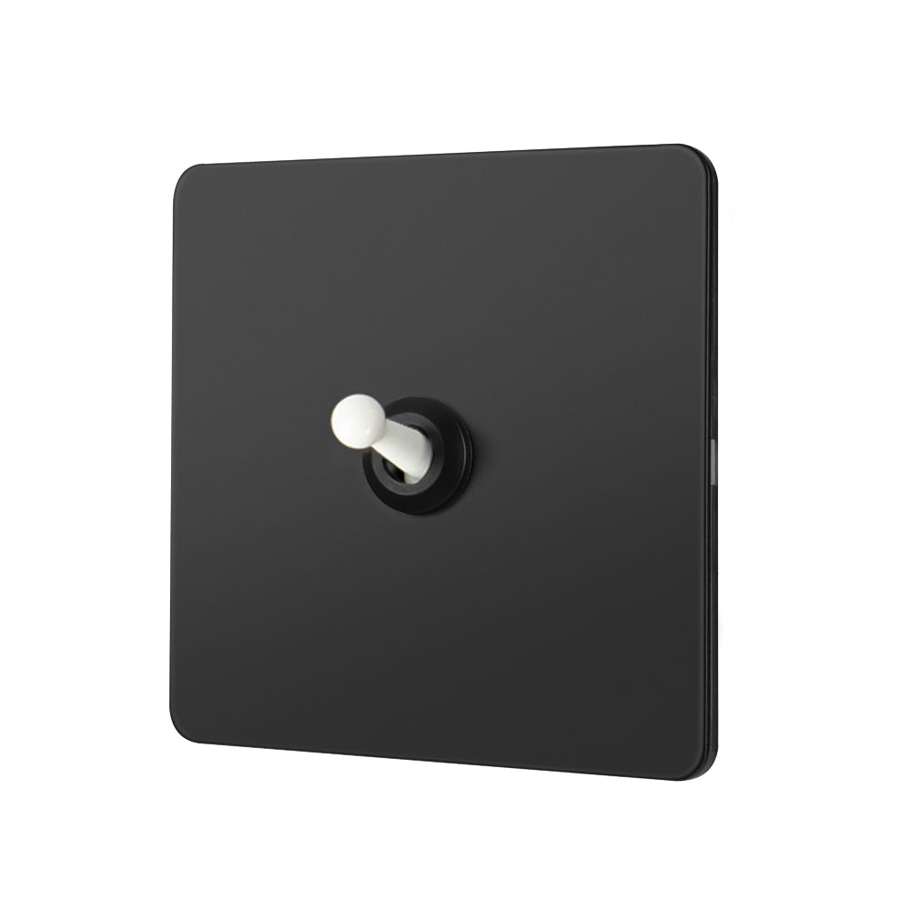 LIWBET Retro style 1 gang / 2 gang/ 3 gang / 4 gang  2 way light switch and stainless steel panel white toggle lamp switch and wall socket