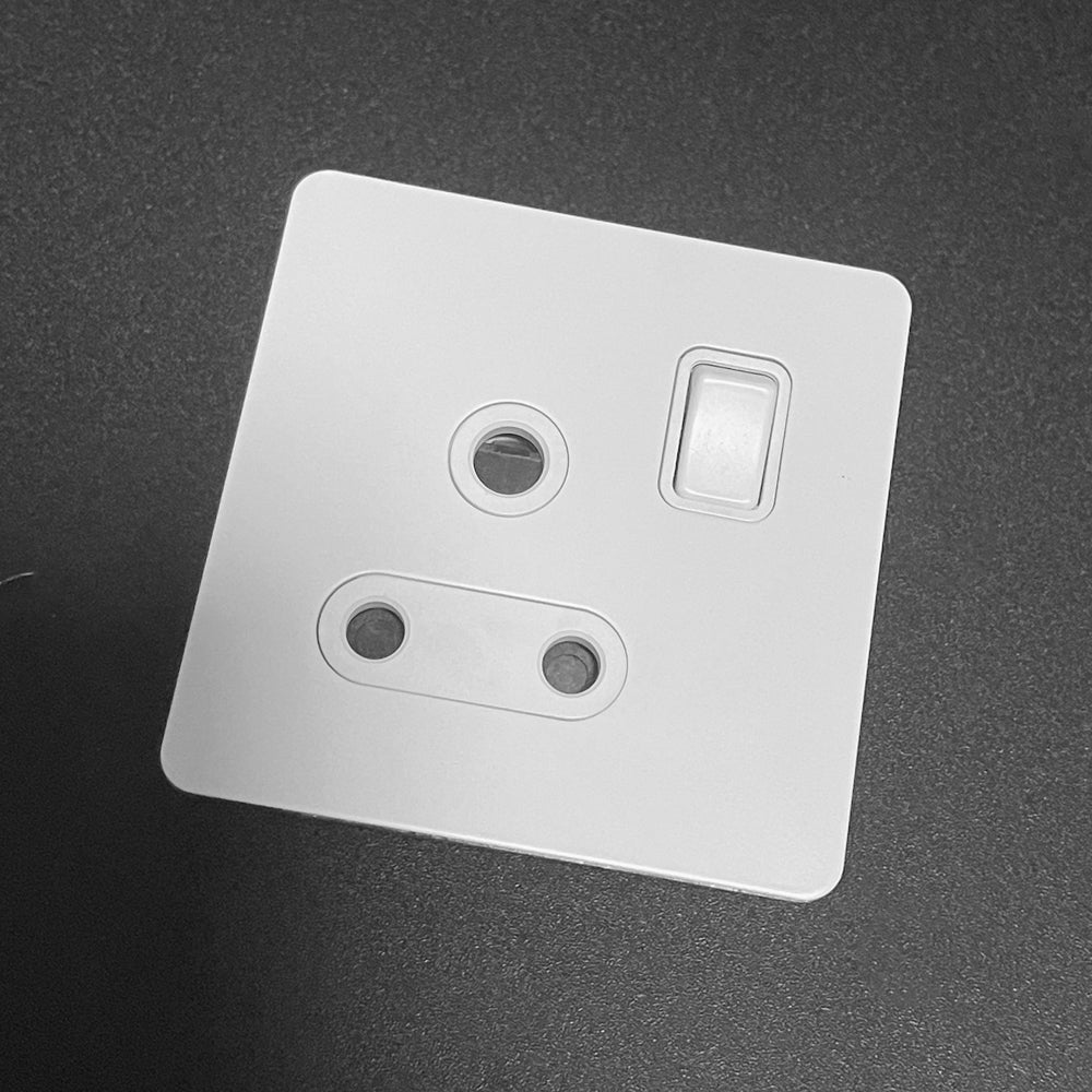 LIWBET Retro style 1 gang / 2 gang/ 3 gang / 4 gang  2 way light switch and white stainless steel panel toggle lamp switch and wall socket