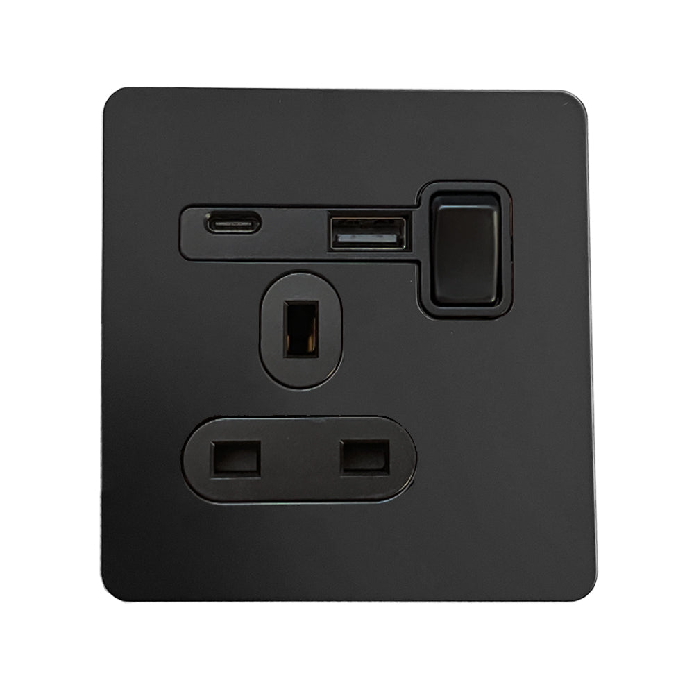 LIWBET Retro style 1 gang / 2 gang/ 3 gang / 4 gang  2 way light switch and stainless steel panel white toggle lamp switch and wall socket