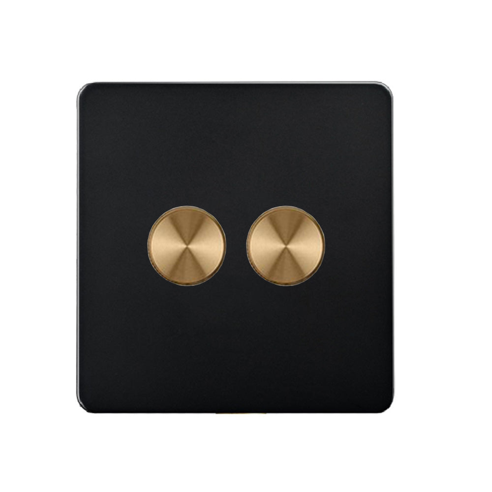 LIWBET Retro style 1 gang / 2 gang/ 3 gang / 4 gang  2 way light switch and stainless steel panel Gold toggle lamp switch and wall socket