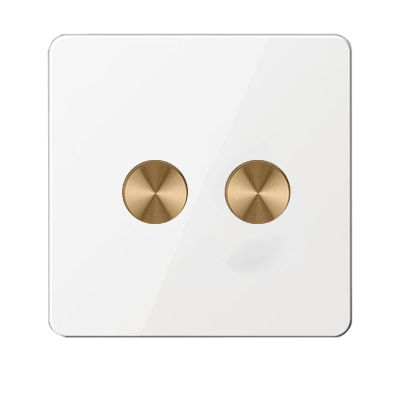 LIWBET Retro style 1 gang / 2 gang/ 3 gang / 4 gang  2 way light switch and white stainless steel panel toggle lamp switch and wall socket
